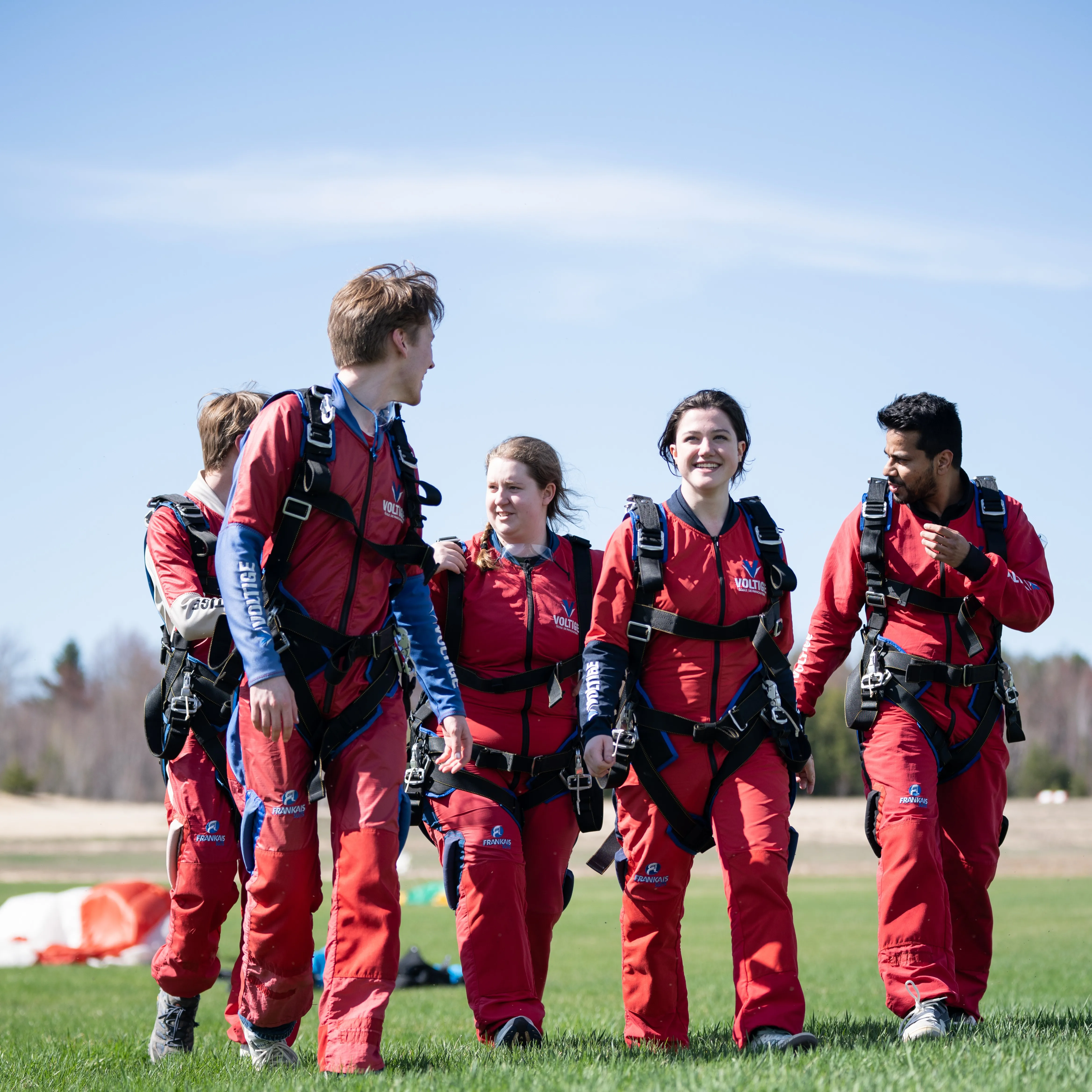 Skydiving - Group on the Dropzone
